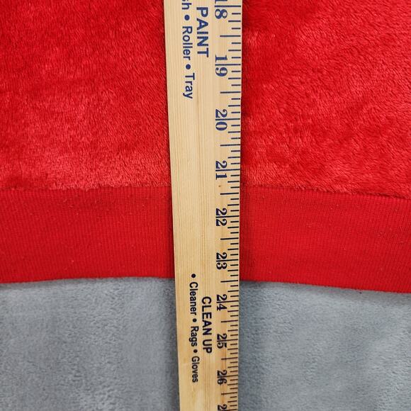 Disney Holiday Sweater Juniors 7/8 Mickey Mouse Reindeer Christmas Fuzzy Red Fes - Picture 6 of 10